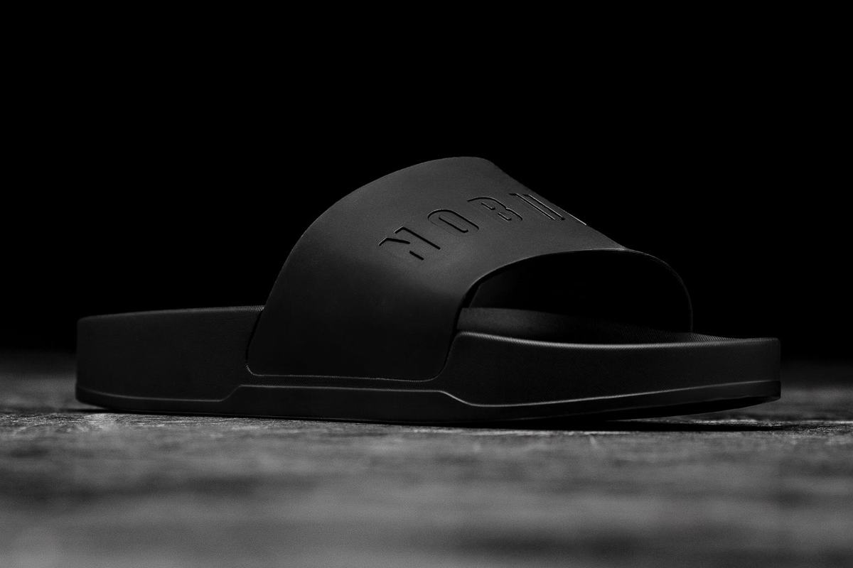 Nobull Men's Slides Black | Australia (HB0536)